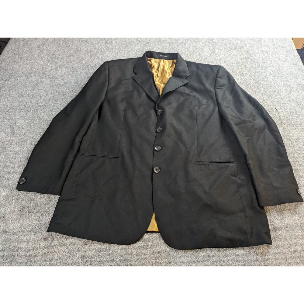 Fubu Collection Blazer Men's Size 48R Black Jacket Sport Coat